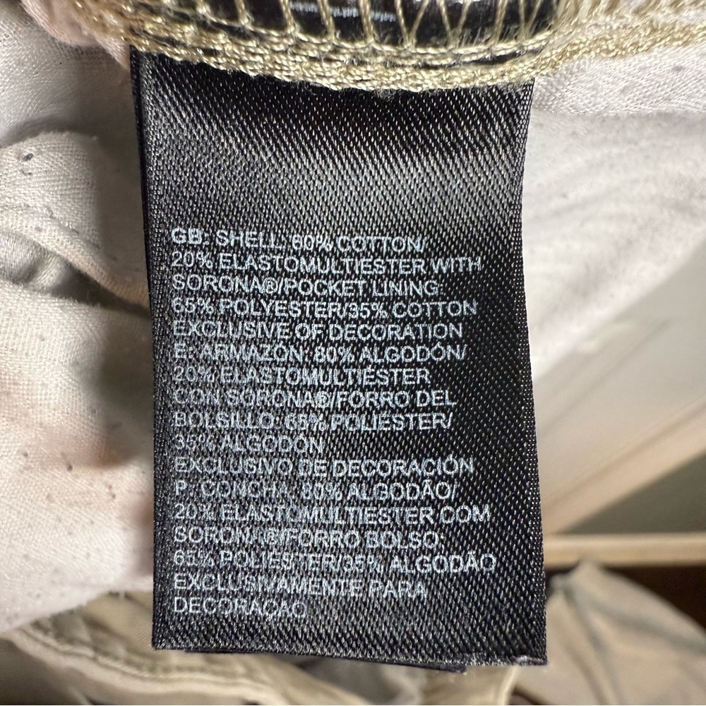 The North Face Khaki Chinos Classic Flat-Front Design Size 36 Waist GUC See Pics - Picture 8 of 9